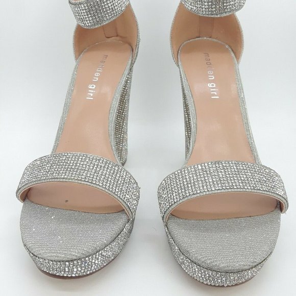 NWT - Madden Girl Siren Rhinestone Platform - 9 - Picture 5 of 7